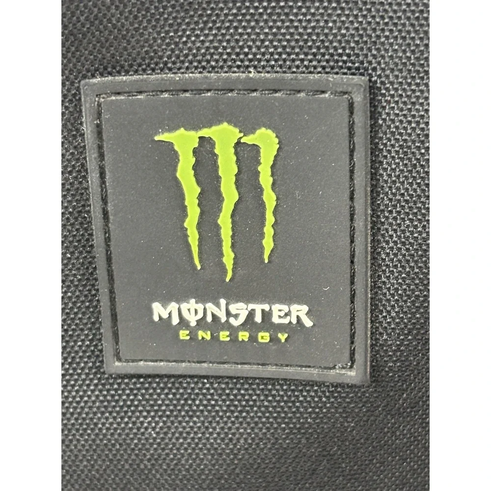 Official Monster Energy Black Promo Padded Backpack with Zippers Pockets Laptop